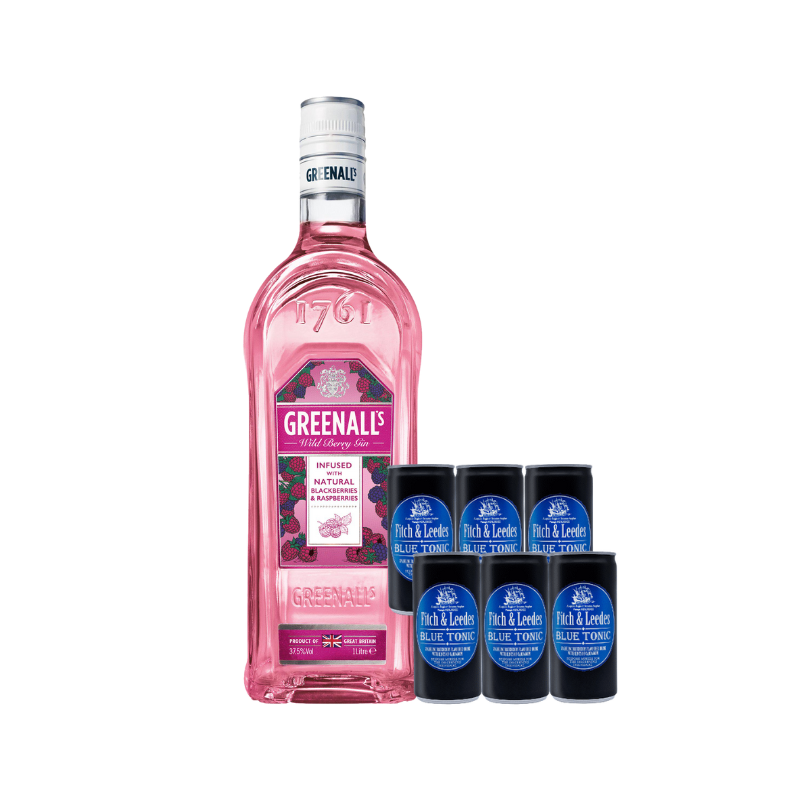 Greenall’s Pink GIN + 6 Blue Tonic